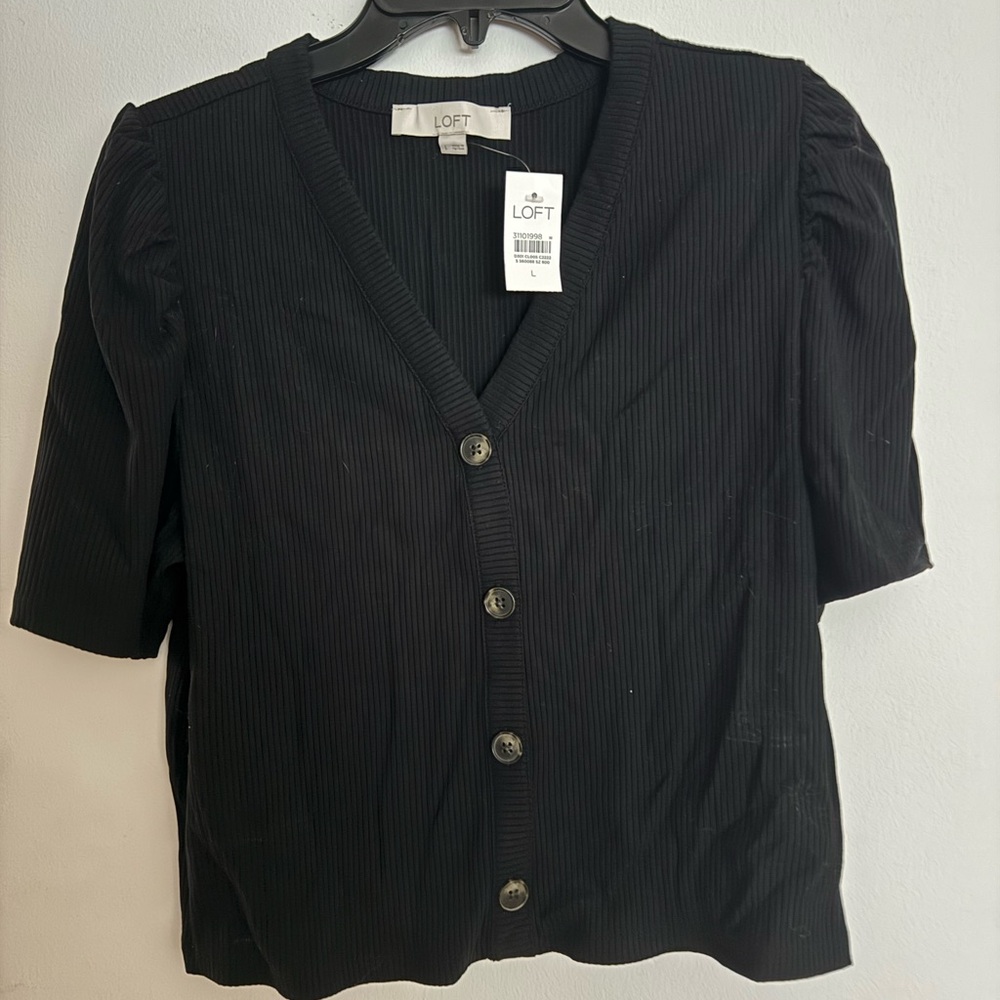 LOFT Button-Up Blouse